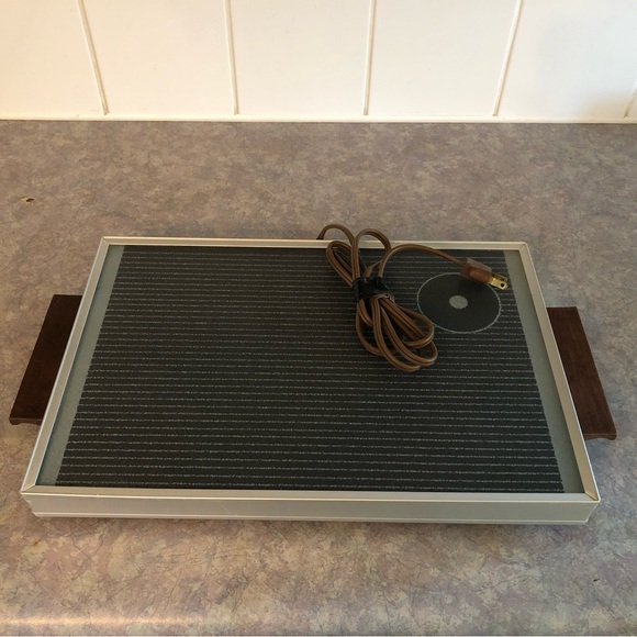 70's Cornwall Glass Warming Trivet - Serveware - Electric Hotplate - Hot Plate - Picture 11 of 13